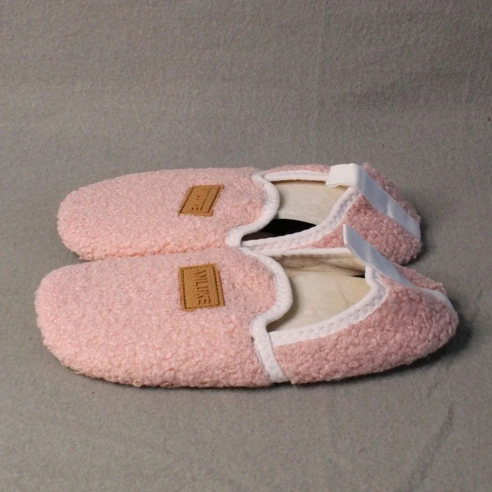 Toddler Girls Anluke Foldable Slippers For Easy Travel Pink Fits Size US 12/13